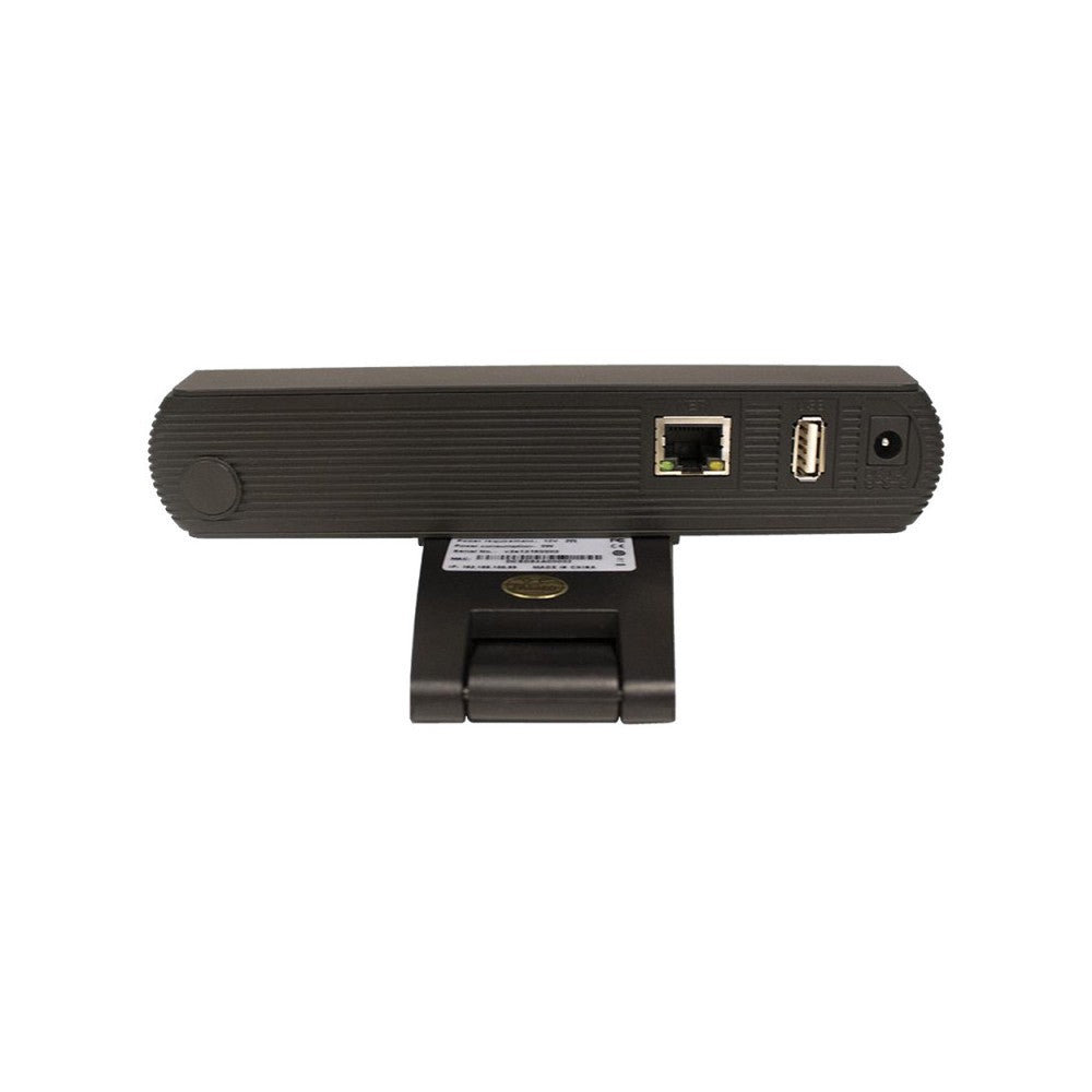 HuddleCamHD 4K EPTZ IP webcam, NDI | HX, dual microphone array, 30 fps, 108° HFOV, auto-framing, PoE, black