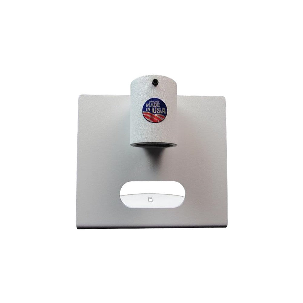 HuddleCamHD Universal small PTZ camera pole mount for use with 1" pipe, white