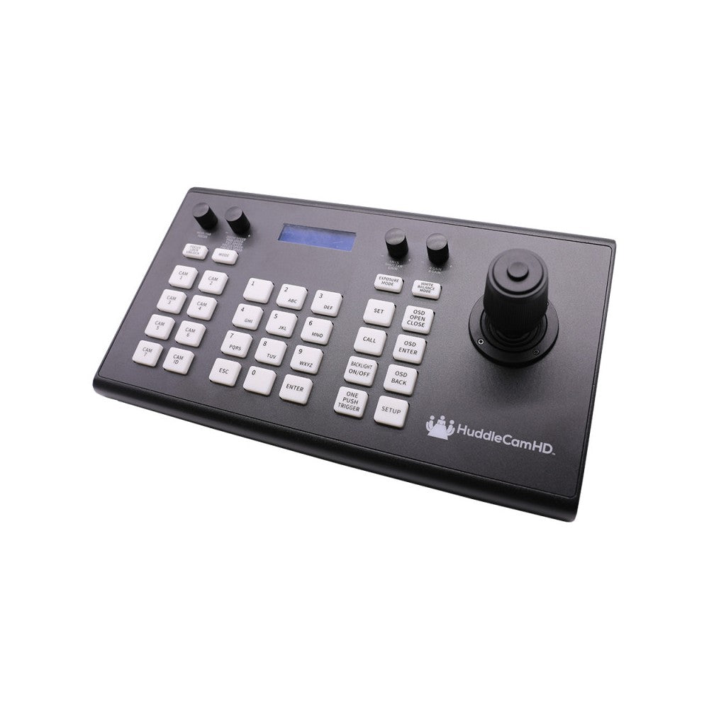 HuddleCamHD 4th generation RS-232 PTZ camera controller, sturdy metal case, universal power supply