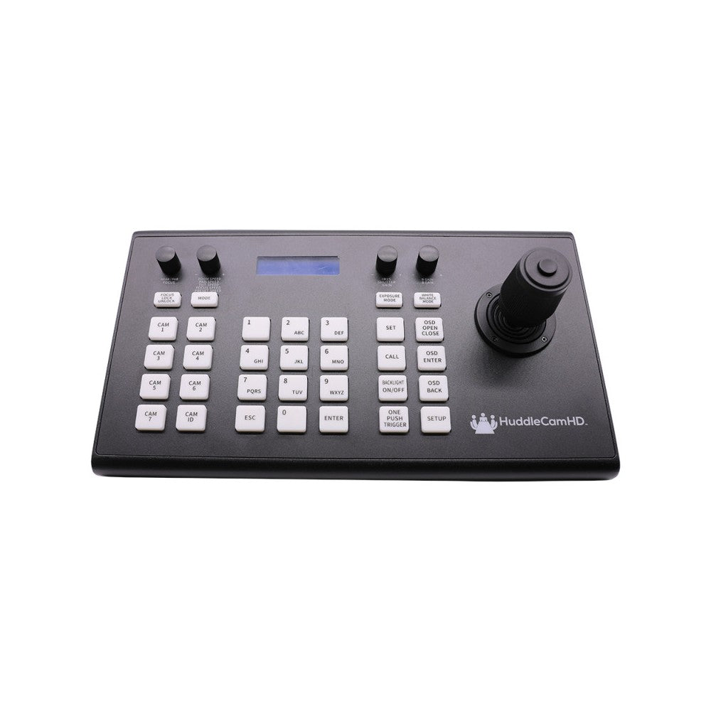 HuddleCamHD 4th generation RS-232 PTZ camera controller, sturdy metal case, universal power supply