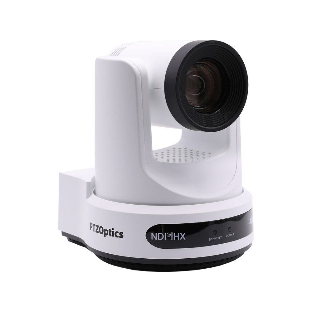 PTZOptics 4K UHD PTZ camera, 20x optical zoom with auto-traking function, supports simultaneous IP Video (NDI|HX3, SRT, RTMPS, R