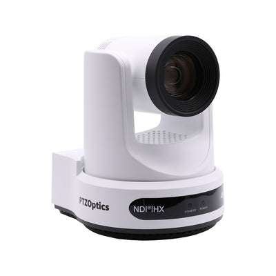 PTZOptics 4K UHD PTZ camera, 20x optical zoom with auto-tracking function, supports simultaneous IP Video (NDI|HX3, SRT, RTMPS, R
