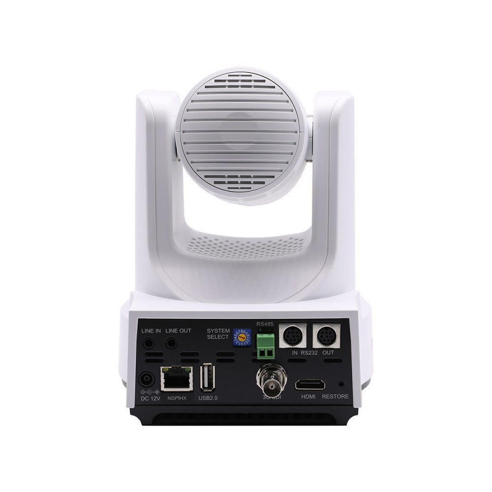Cámara PTZ PTZOptics 4K UHD, zoom óptico 20x con función de seguimiento automático, admite vídeo IP simultáneo (NDI|HX3, SRT, RTMPS, R
