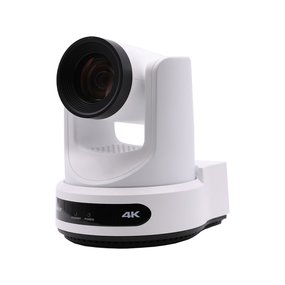 PTZOptics 4K UHD PTZ camera, 20x optical zoom with auto-traking function, supports simultaneous IP Video (DANTE AV-H, SRT, RTMPS