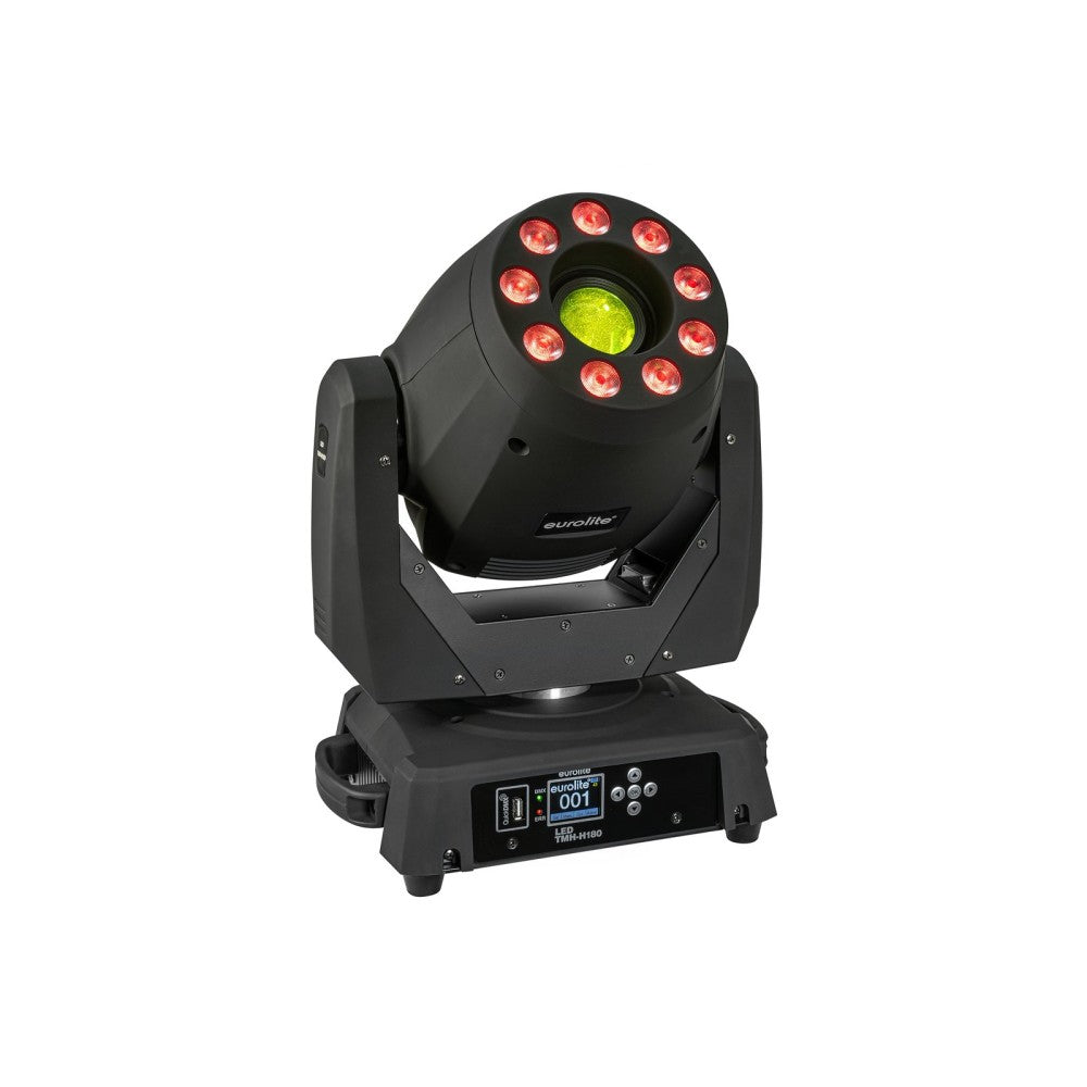 EUROLITE LED TMH-H180 Testa mobile ibrida spot/wash COB