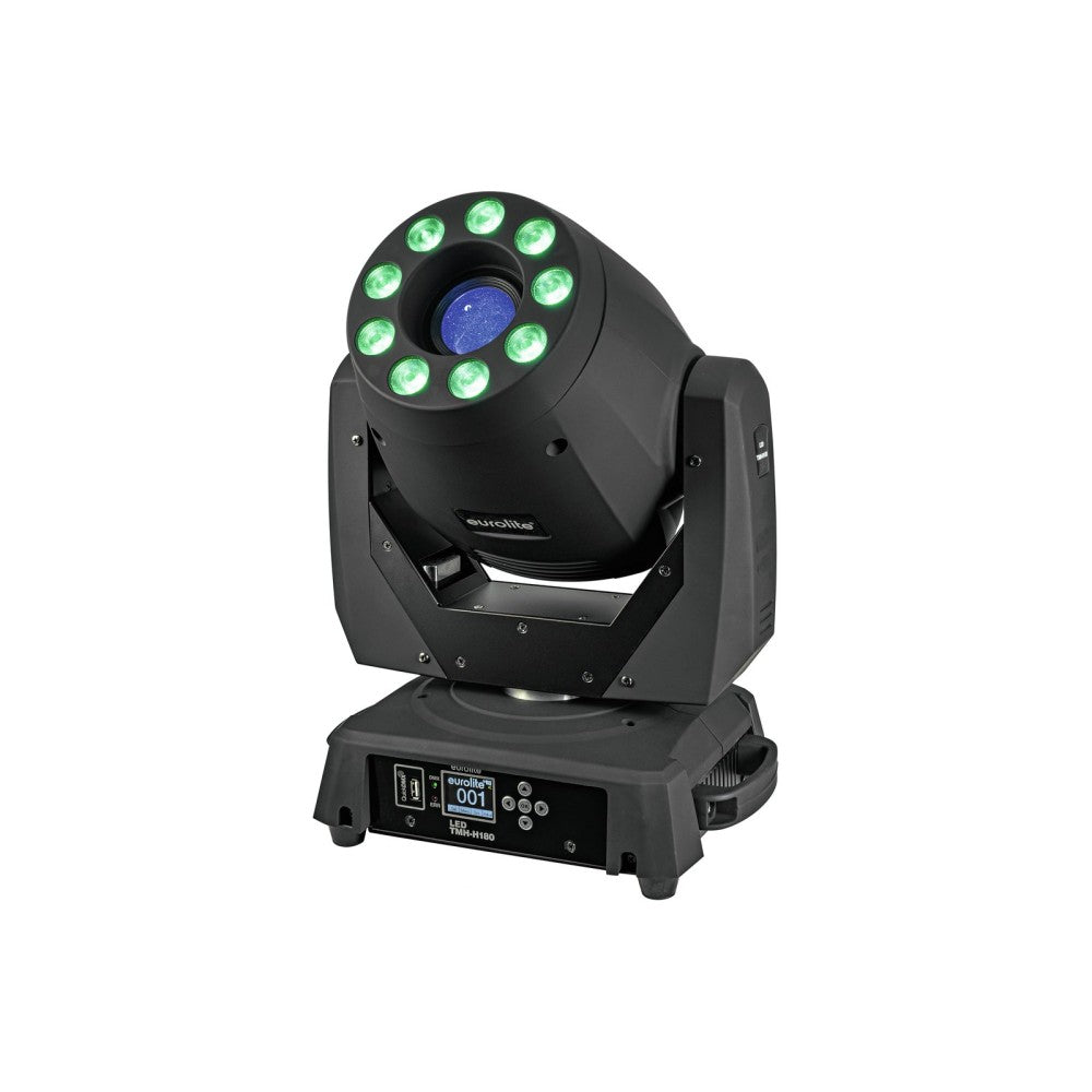 EUROLITE LED TMH-H180 Testa mobile ibrida spot/wash COB