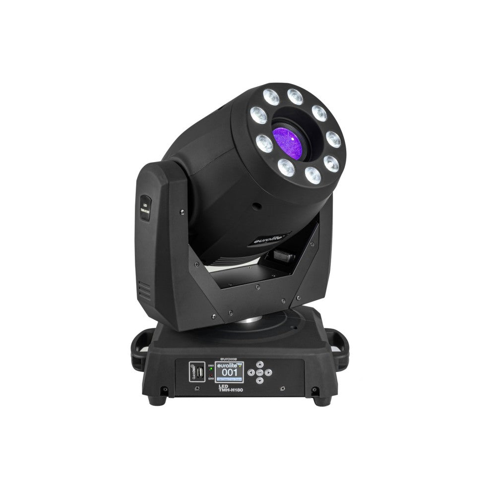 EUROLITE LED TMH-H180 Testa mobile ibrida spot/wash COB