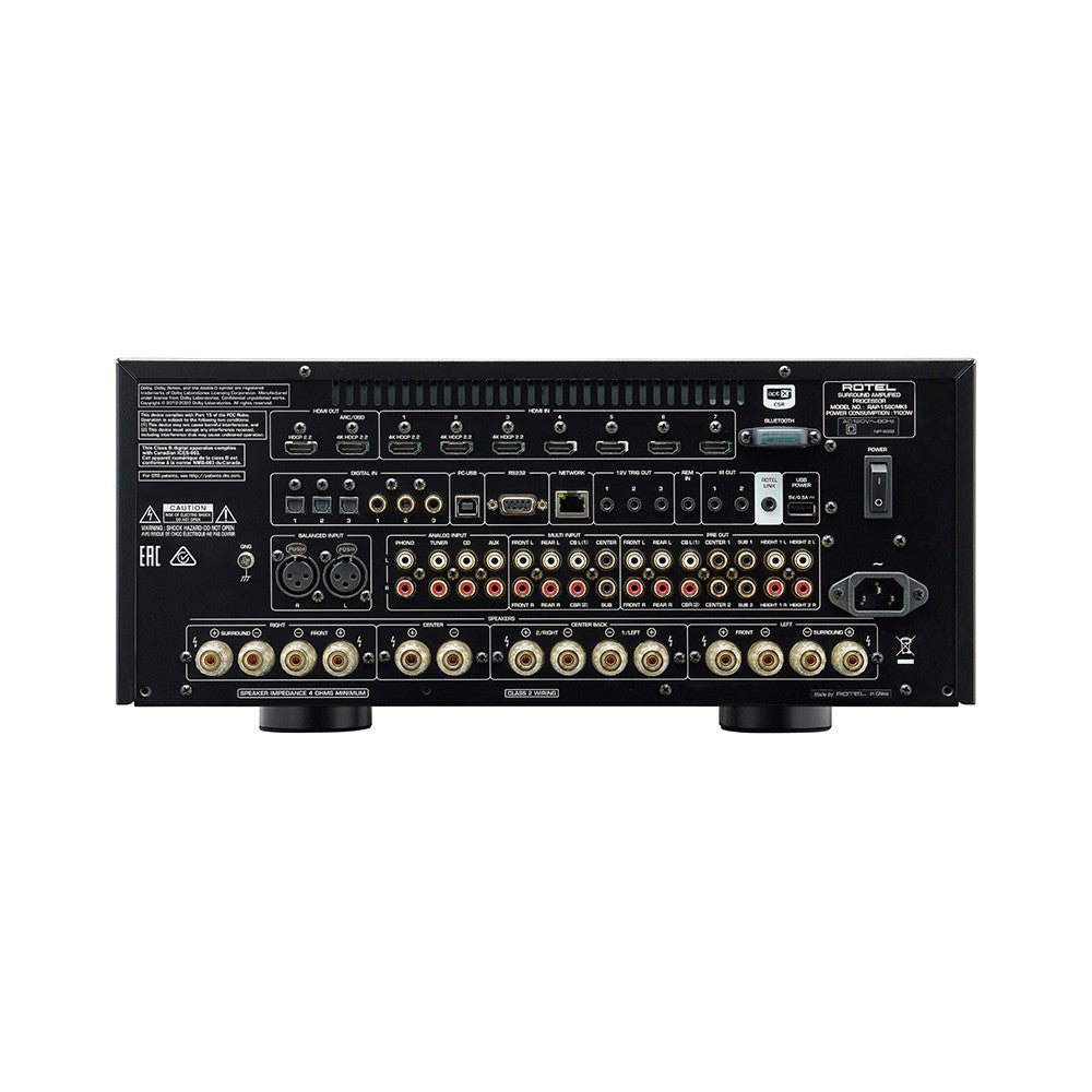 Rotel RAP-1580MKII Sintoamplificatori Multicanale Nero
