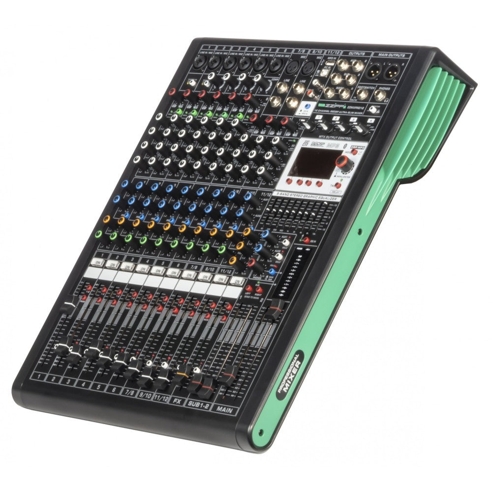 ZZIPP ZZMXPRO12 - Mezclador de 12 canales con DSP