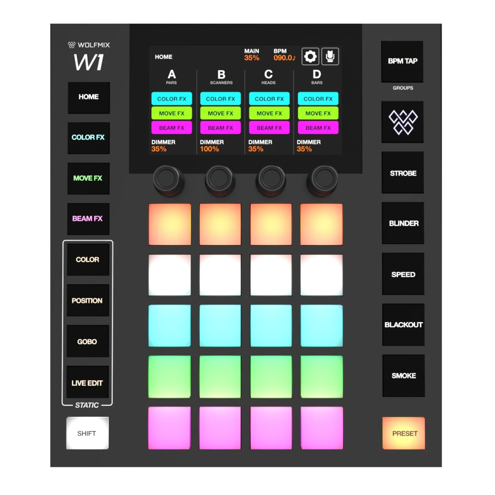 WOLFMIX W1 MK2 CONTROLLER DMX STAND ALONE
