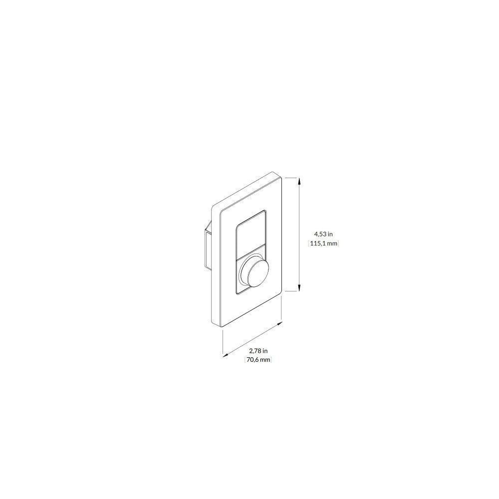 BLAZE WALL S1 POTENCIÓMETRO DE PARED NEGRO PARA AMPLIFICADORES POWERZONE CONNECT