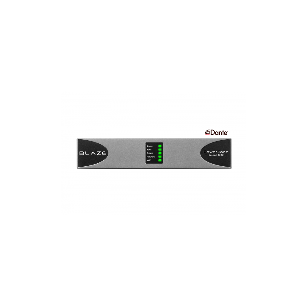BLAZE POWERZONE CONNECT 122D AMPLIFICATORE 2 CANALI DA 125W COMPATIBILE CON DANTE