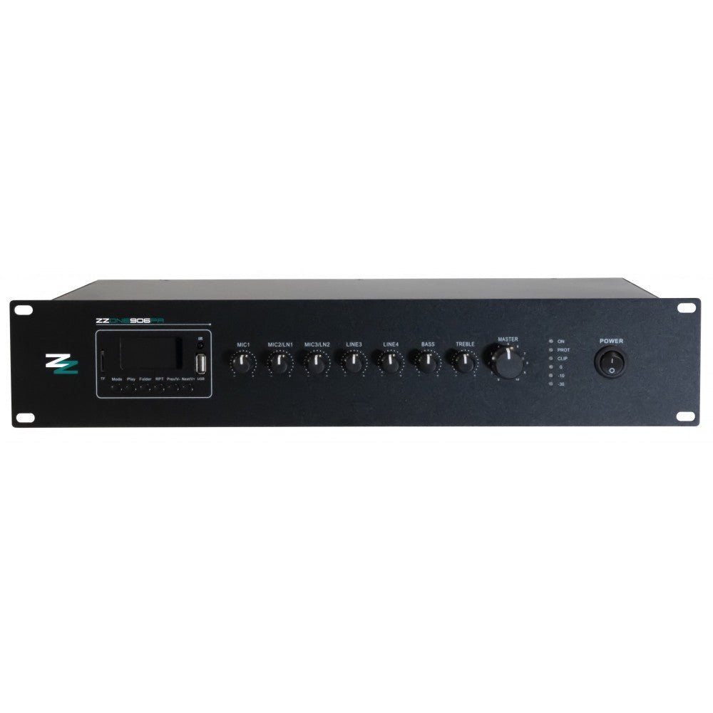 ZZIPP ZZONE906PA Amplificatore mixer lettore usb/bt/fm da 60w