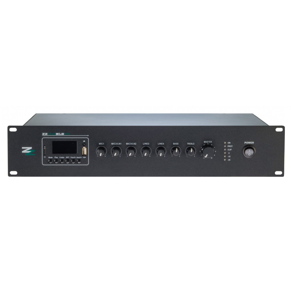 ZZIPP ZZONE912PA - Amplificatore mixer lettore usb/bt/fm da 120w