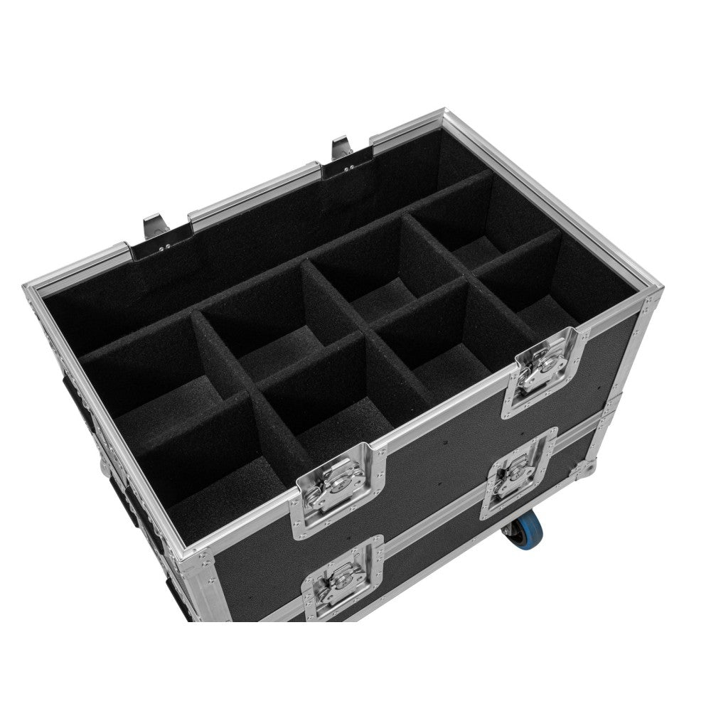 ROADINGER Flightcase Extensión 8x SILENT PAR 6 QCL FLOOR para BAS-1