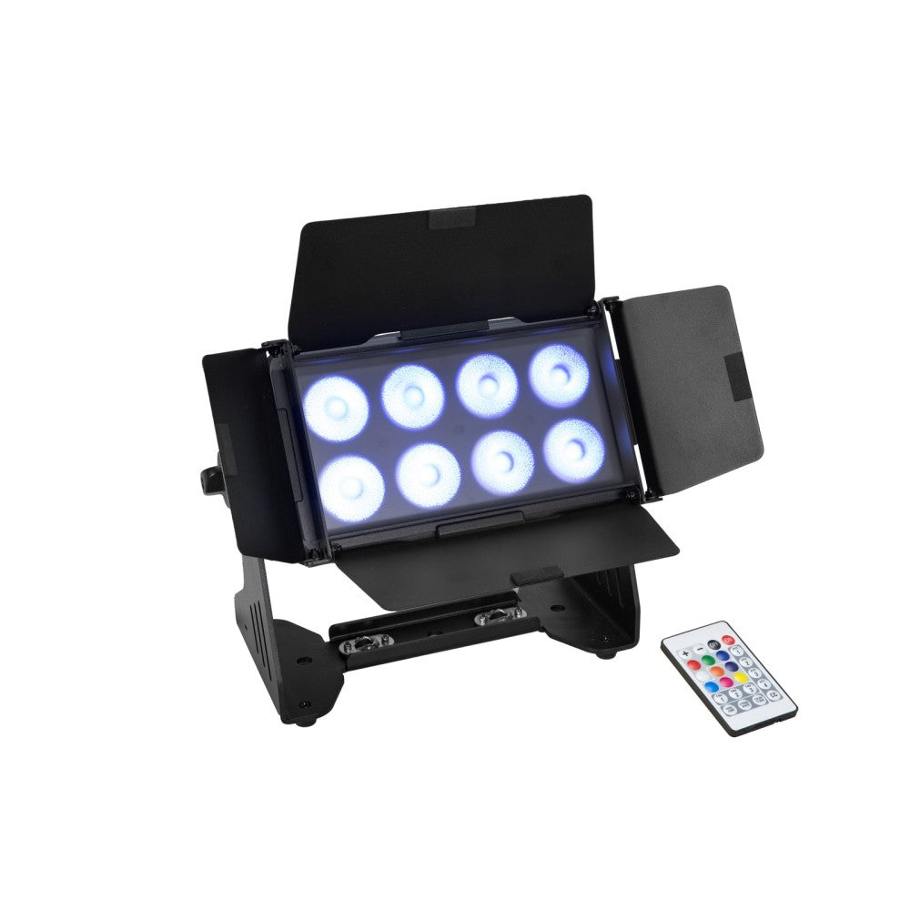 EUROLITE AKKU Multifllusso IP 8x10W RGBW Wash CRMX