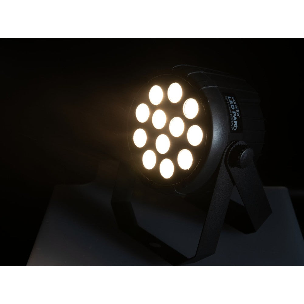 EUROLITE Set 4 focos LED PARty Spot Silencioso RGB/WW con funda de transporte