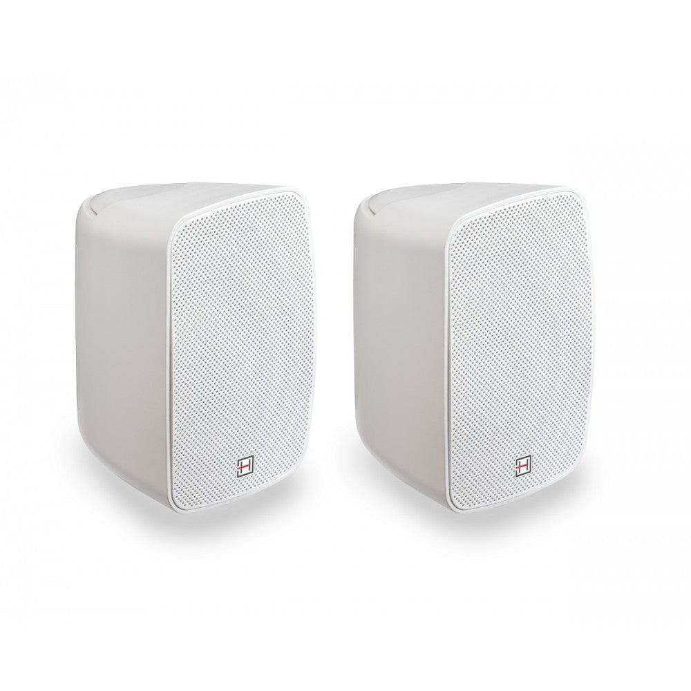 HELVIA LIVEO-420 PBK COPPIA DIFFUSORI A PARETE IP-65 4" BIANCO