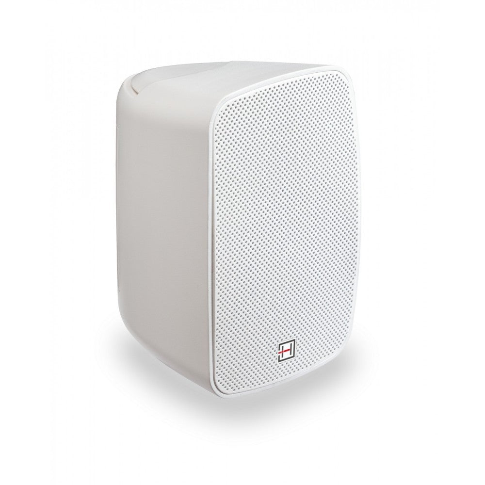 HELVIA LIVEO-420 PBK PAIR OF IP-65 4" WALL-MOUNTED LOUDSPEAKERS WHITE