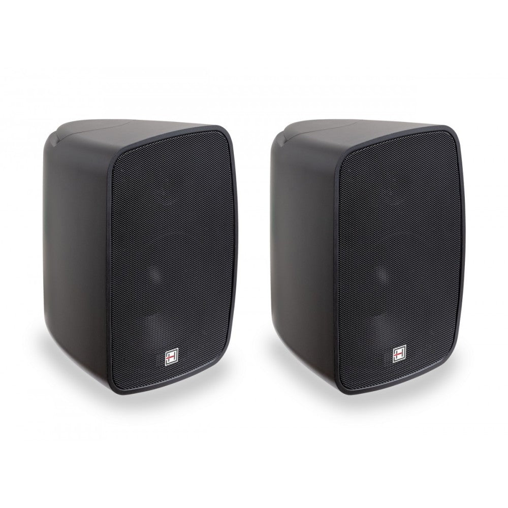 HELVIA LIVEO-530 PBK COPPIA DIFFUSORI A PARETE IP-65 5.25" NERO