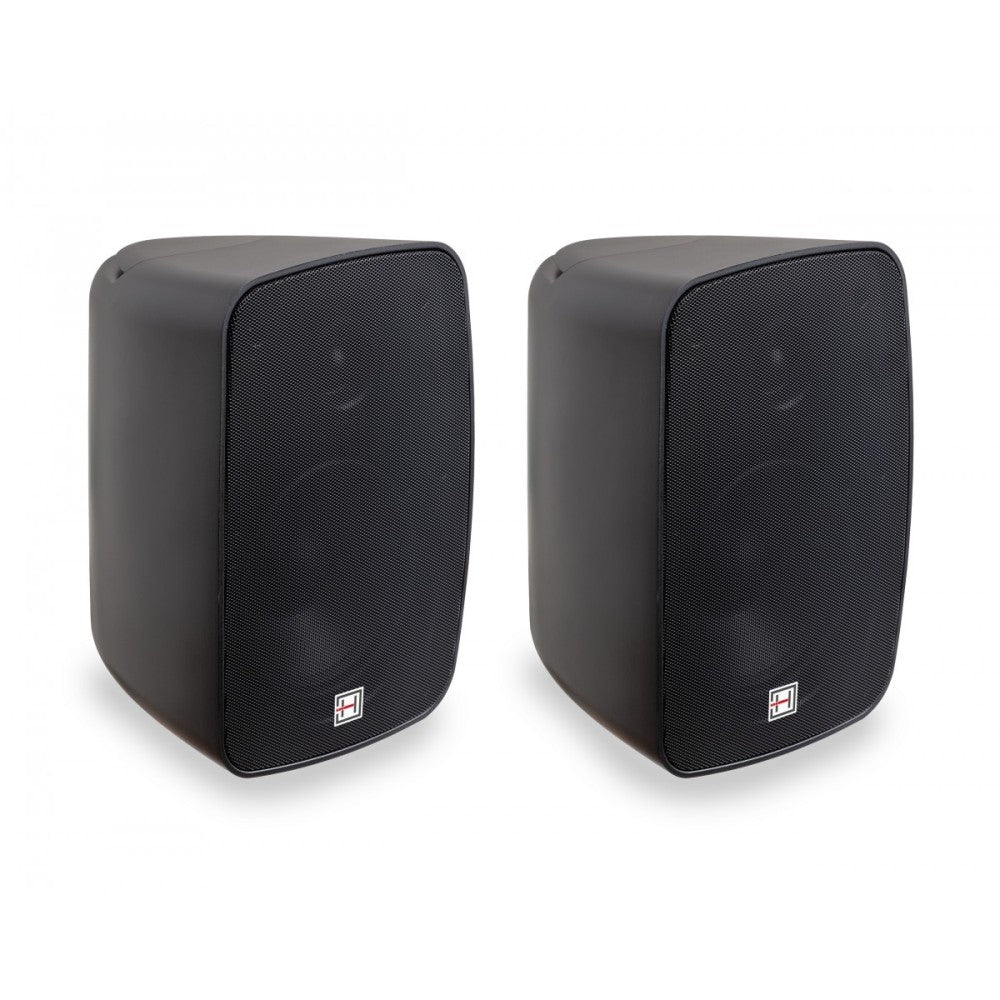 HELVIA LIVEO-640 PBK COPPIA DIFFUSORI A PARETE IP-65 6.5" NERO