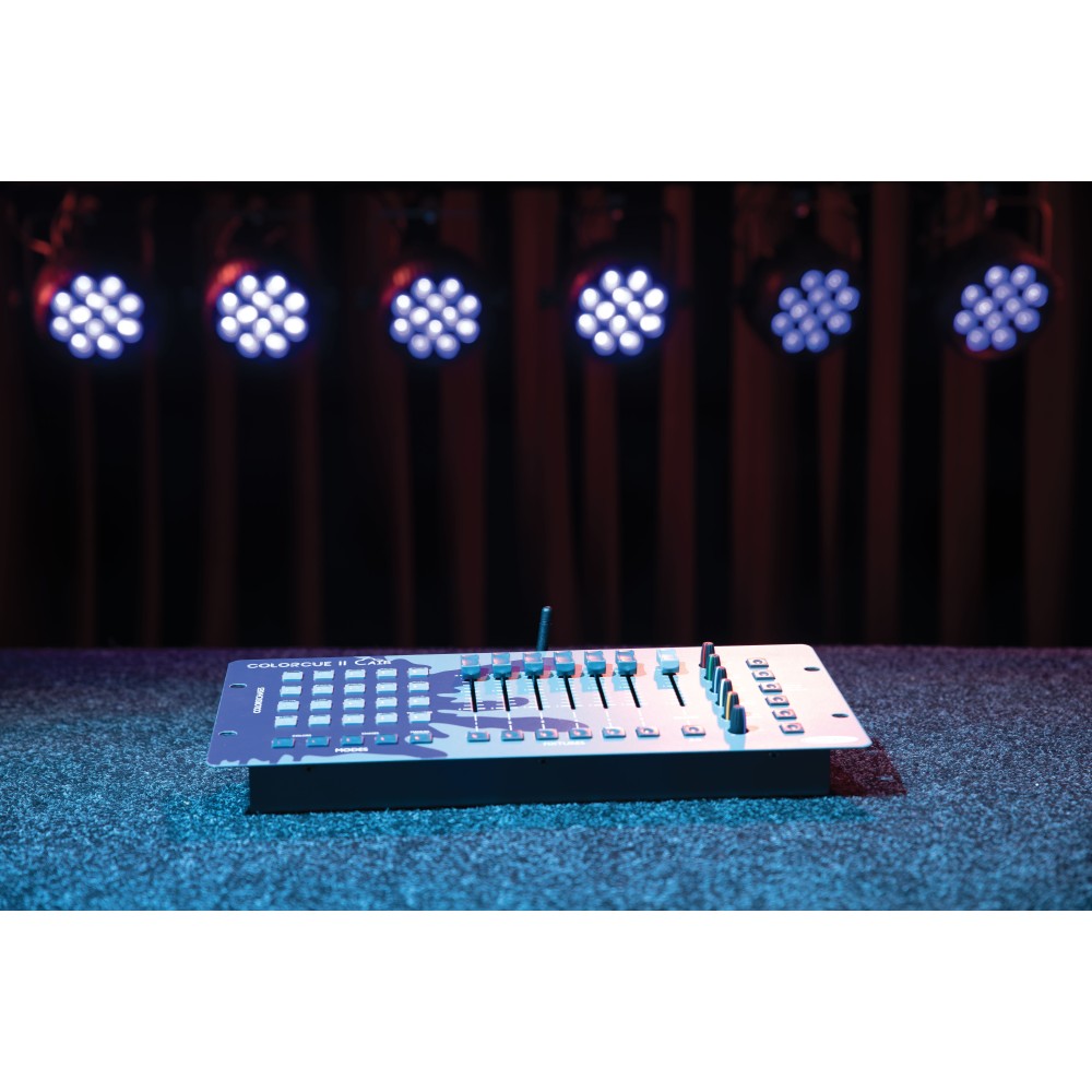 Controlador LED Showtec ColorCue 2 Air inteligente, con 6 faders y alimentado por batería, B-Stock