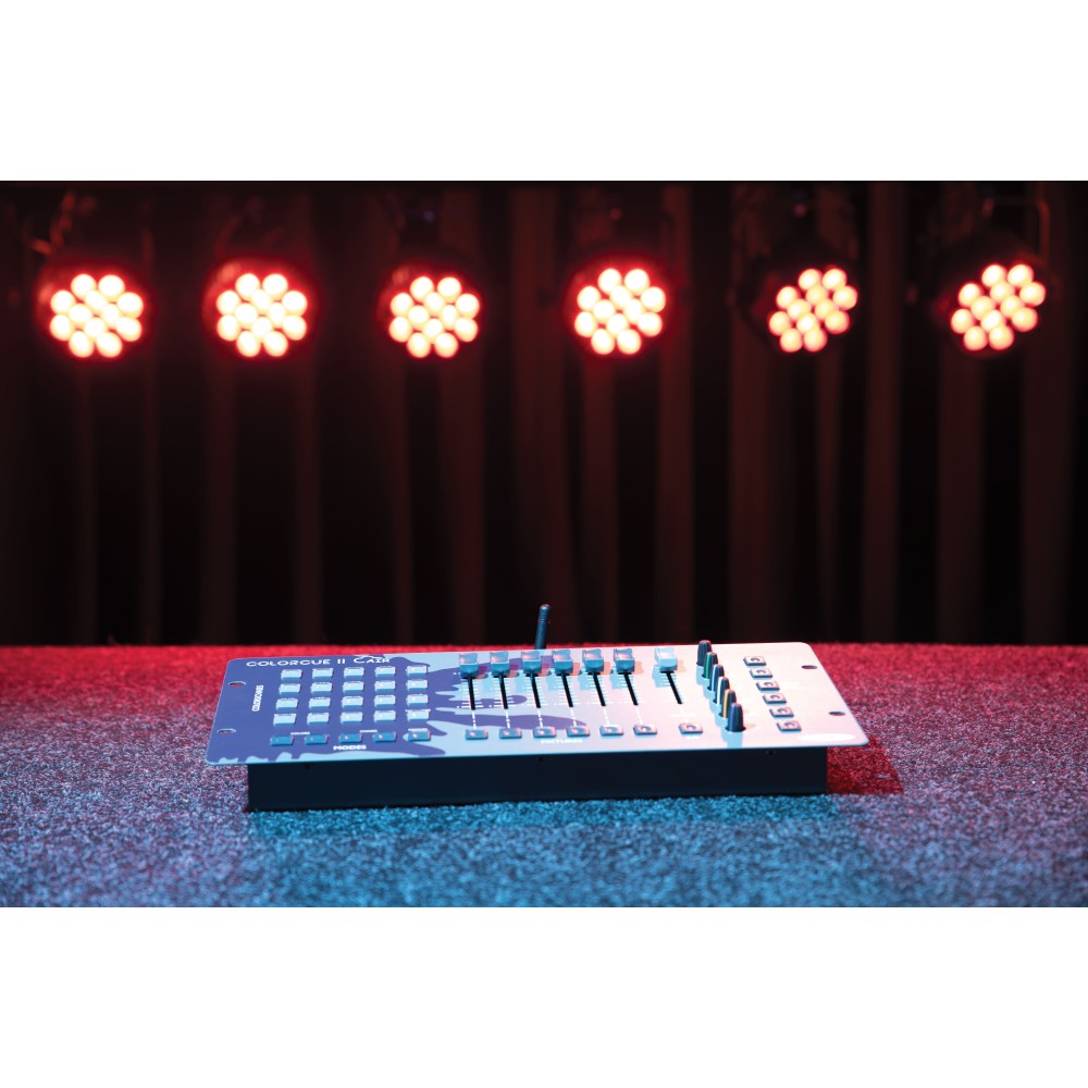 Controlador LED Showtec ColorCue 2 Air inteligente, con 6 faders y alimentado por batería, B-Stock