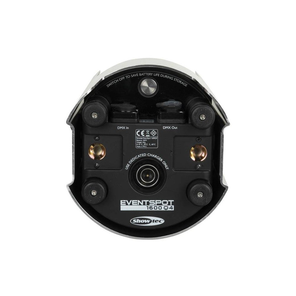 SHOWTEC EVENTSPOT 1600 Q4 Faro LED alimentato a batteria Metallizzato B-Stock