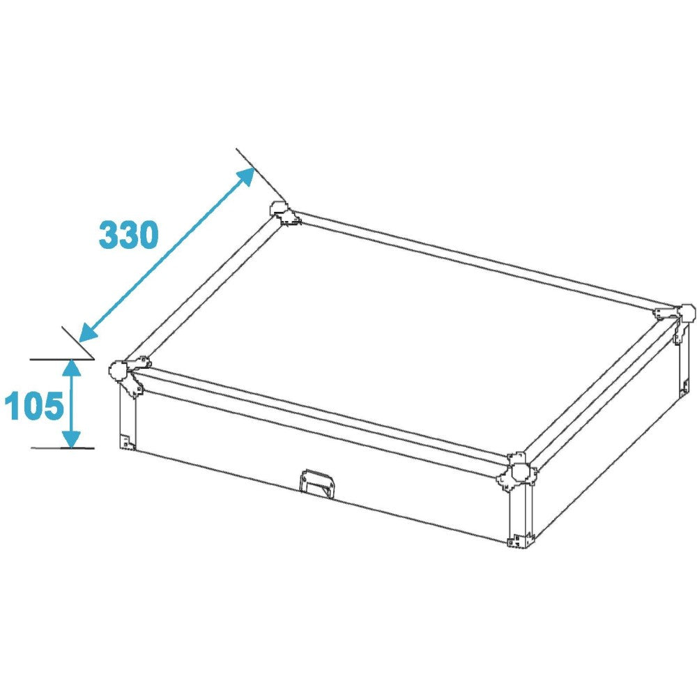 ROADINGER MCR-10 Flight Case per mixer