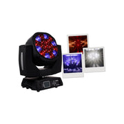 Evolite Wash moving heads with zoom and  QUAD RGBW 19 x 15 W LED