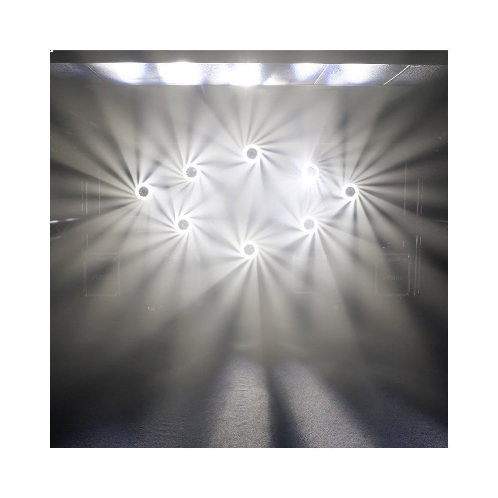Cabezas móviles Evolite Wash con zoom y LED QUAD RGBW de 19 x 15 W