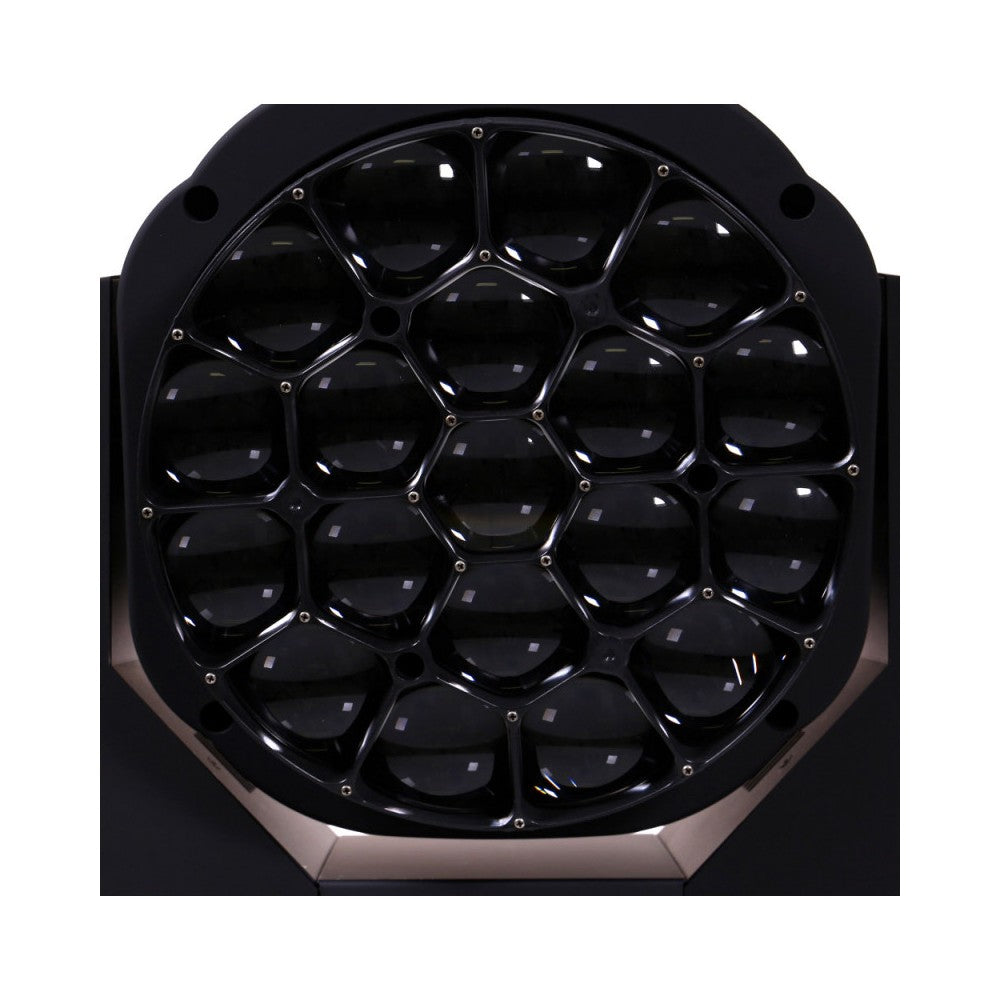 Cabezas móviles Evolite Wash con zoom y LED QUAD RGBW de 19 x 15 W