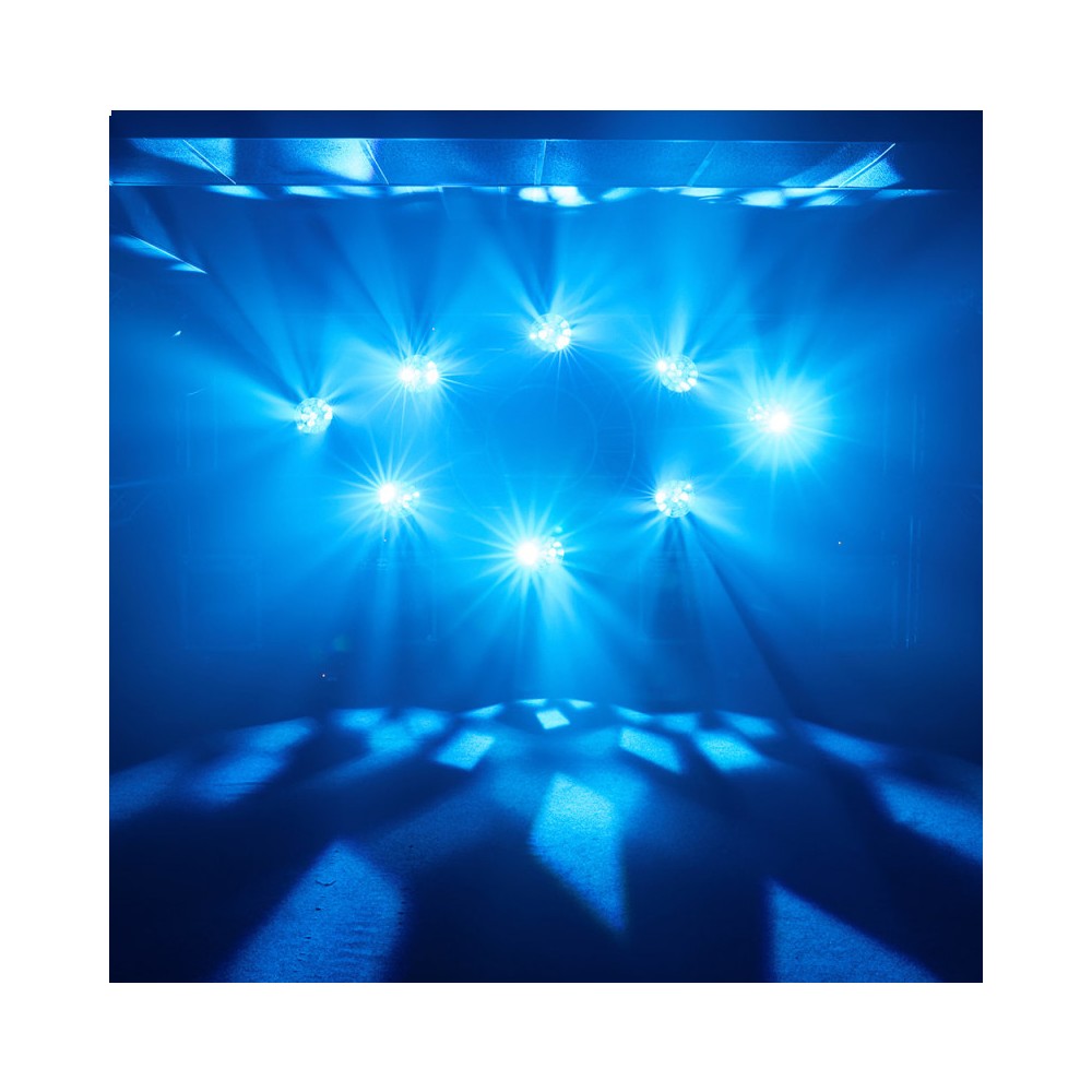 Cabezas móviles Evolite Wash con zoom y LED QUAD RGBW de 19 x 15 W