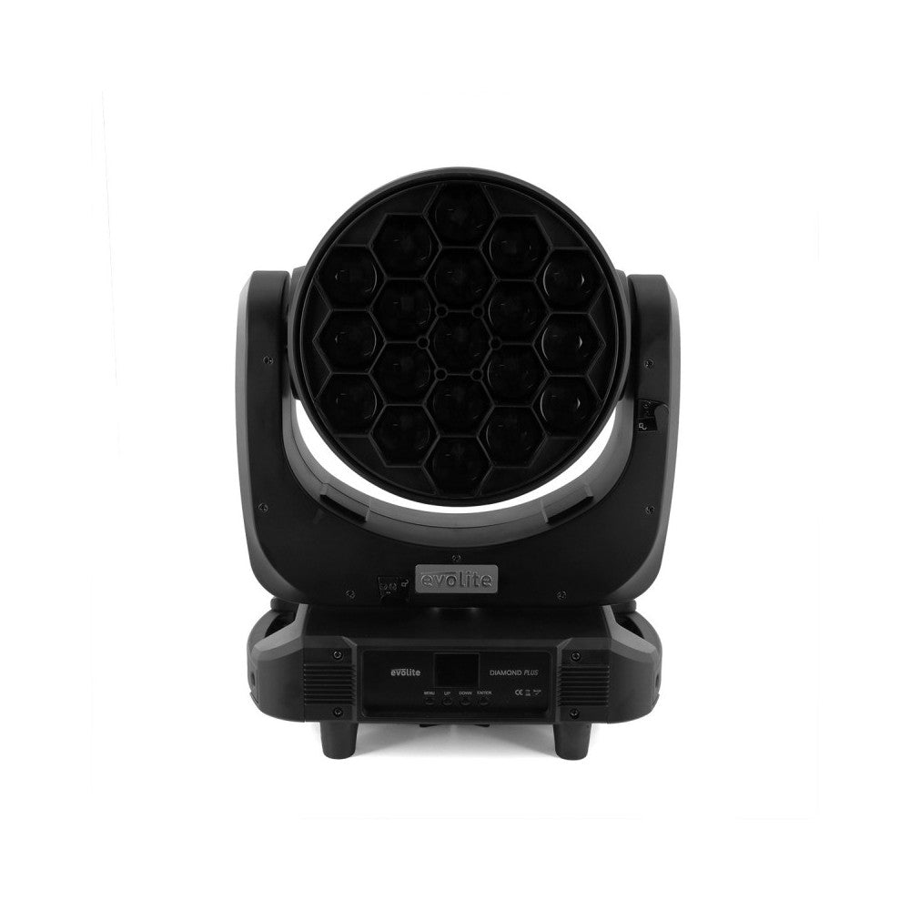 Cabezas móviles Wash Evolite con zoom y 19 LED QUAD RGBW de 40 W