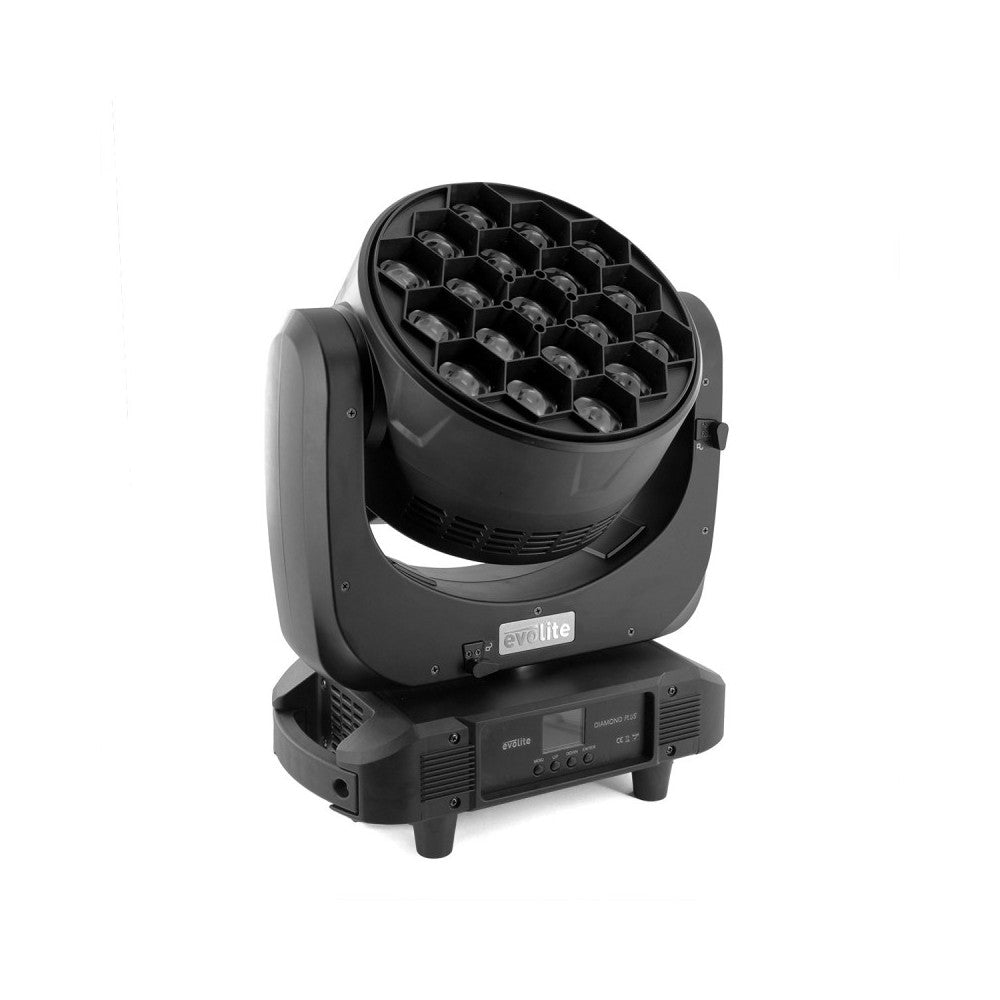 Cabezas móviles Wash Evolite con zoom y 19 LED QUAD RGBW de 40 W