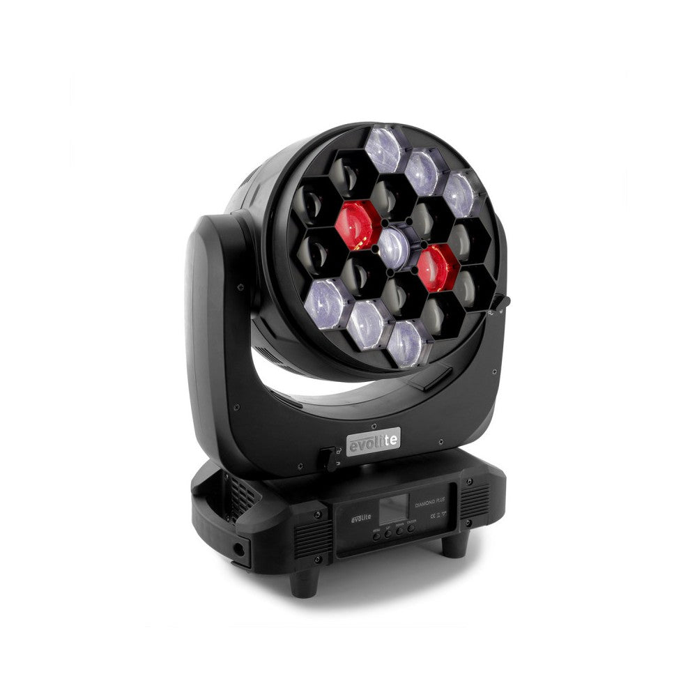 Cabezas móviles Wash Evolite con zoom y 19 LED QUAD RGBW de 40 W
