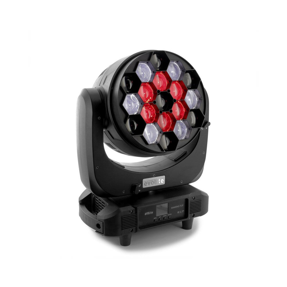 Cabezas móviles Wash Evolite con zoom y 19 LED QUAD RGBW de 40 W