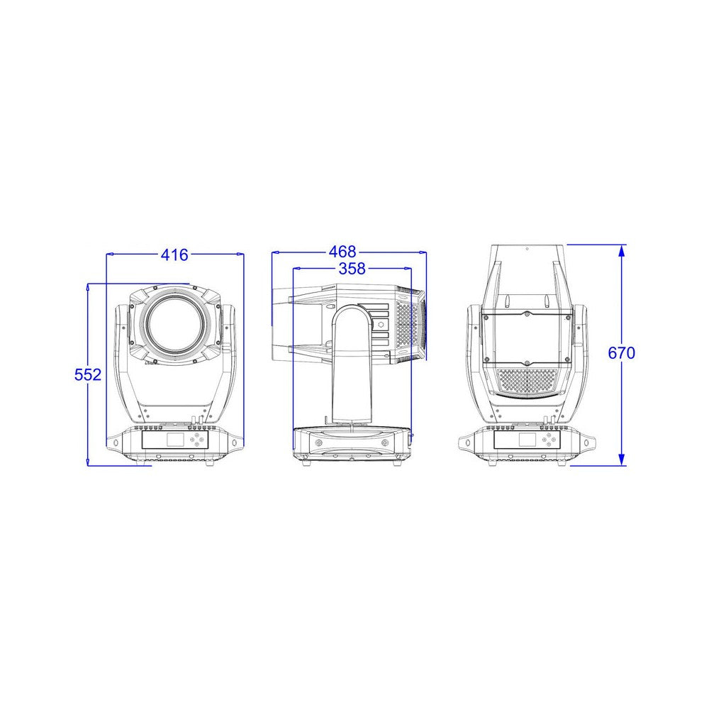 Briteq BTI-BLIZZARD BSW2 450W IP65 Moving Head