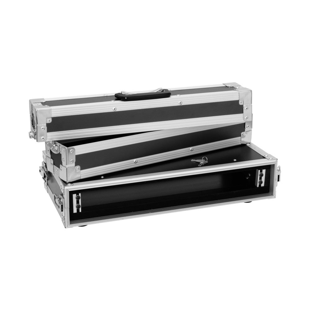 ROADINGER Effect Rack CO DD, 1U, 24cm de profundidad, negro