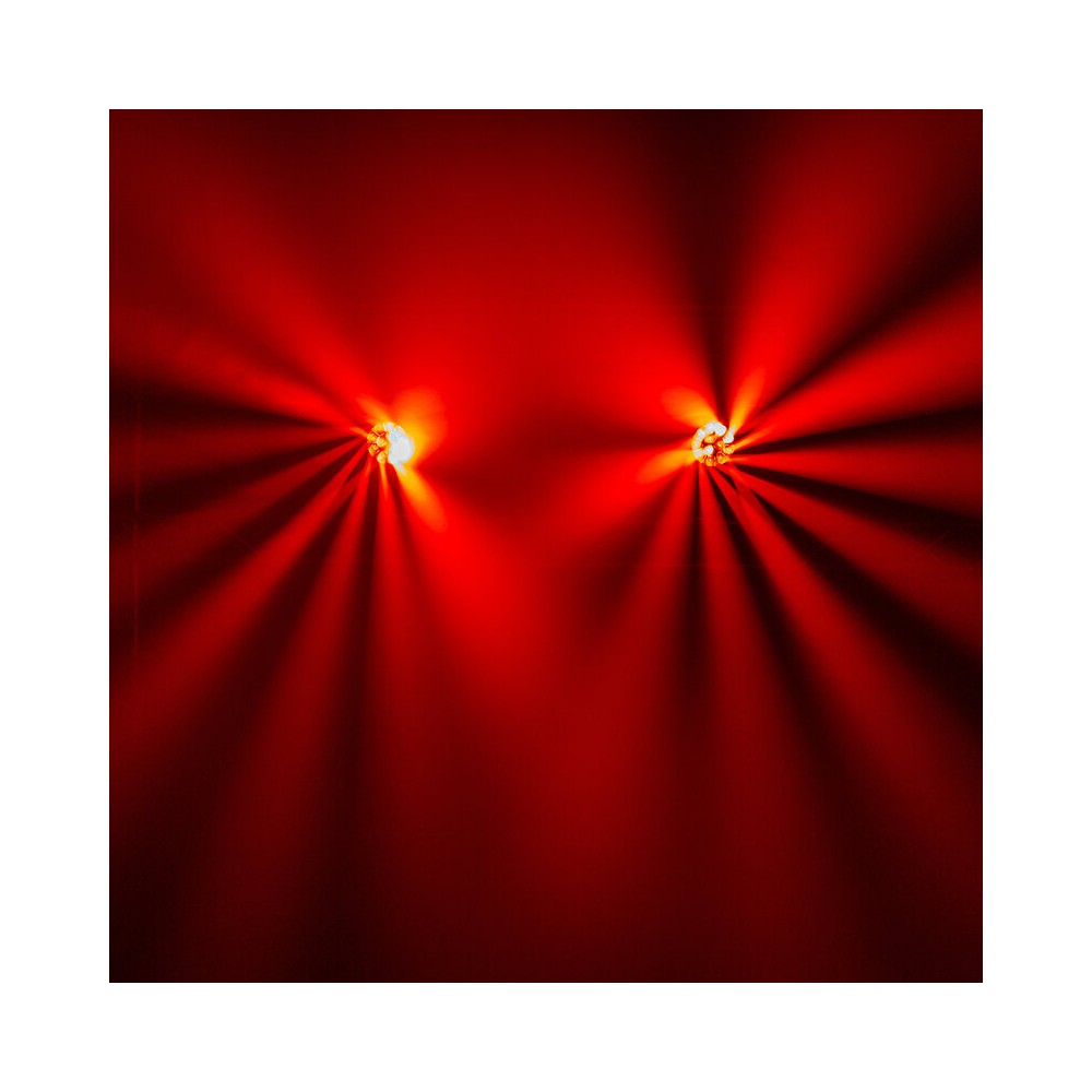 Evolite Pair of 12 x 40 W professional wash moving heads with zoom and Bee rotary effect, delivered in a transport flight case