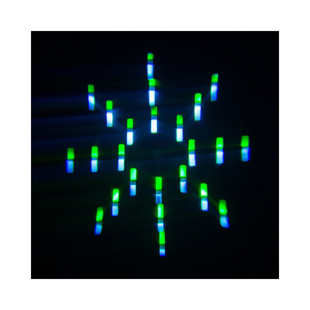 Evolite Pair of professional Beam moving heads, motorized focus, 11 Gobo wheel, 14 color wheel, 8-facet prism and 24-facet triple prism