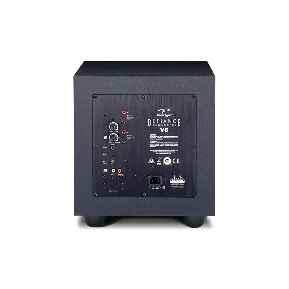 SUBWOOFER ACTIVO PARADIGM DEFIANCE V8 NEGRO
