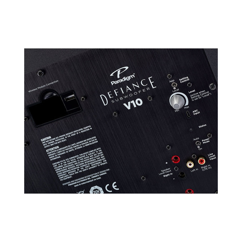 PARADIGM DEFIANCE V10 SUBWOOFER ATTIVO NERO