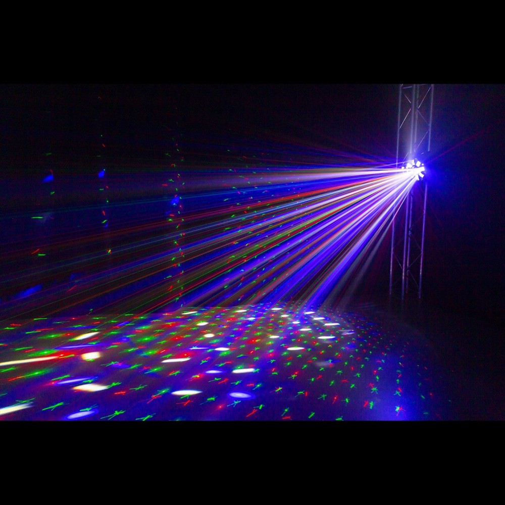 BEAMZ MULTIBOX LED CON LASER E STROBO