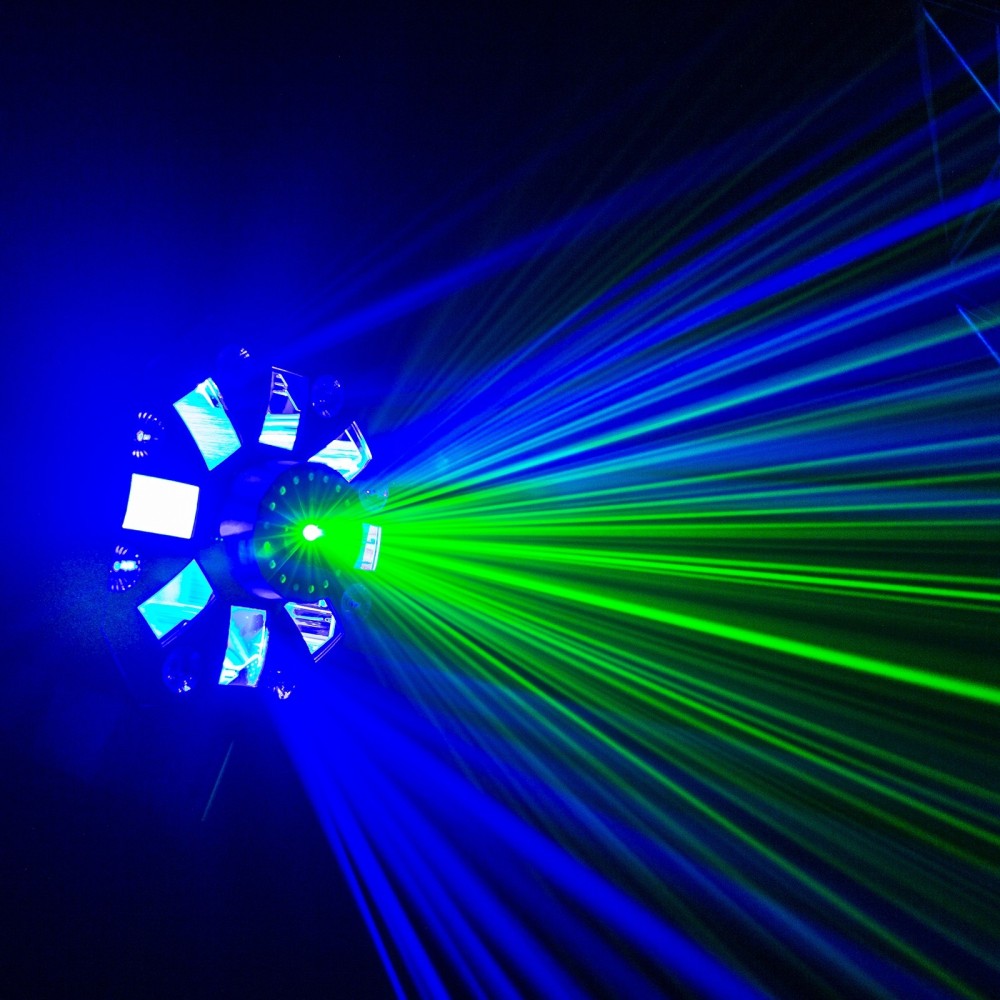 BEAMZ MULTIBOX LED CON LASER E STROBO