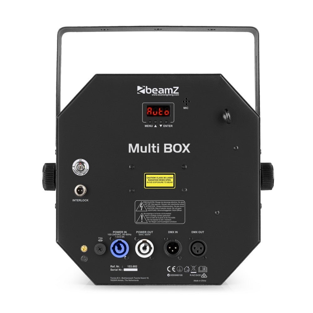 BEAMZ MULTIBOX LED CON LASER E STROBO