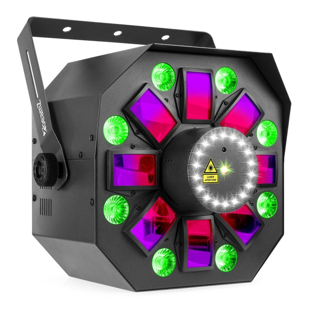 BEAMZ MULTIBOX LED CON LASER E STROBO