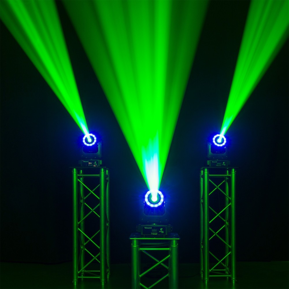 BEAMZ COBRA 100R TESTA MOBILE SPOT 100W CON ANELLO