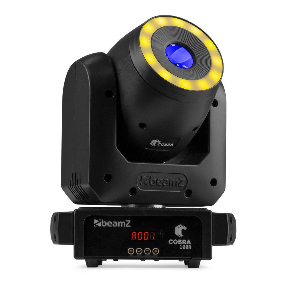 BEAMZ COBRA 100R TESTA MOBILE SPOT 100W CON ANELLO