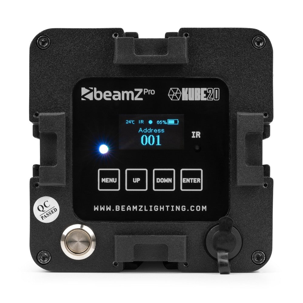 BEAMZ KUBE20BK UPLIGHT INALÁMBRICO PARA EXTERIORES